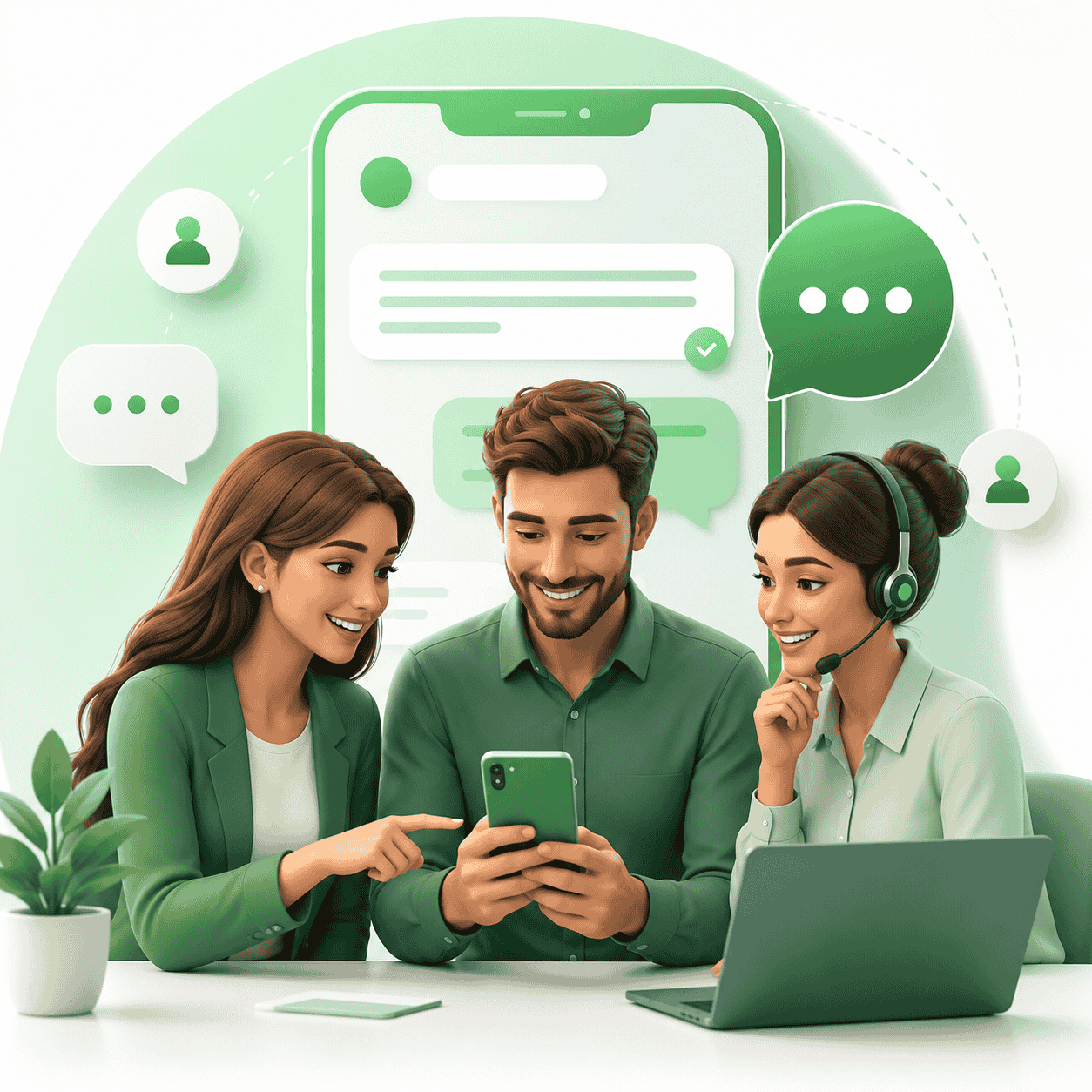 WhatsApp communication workflow